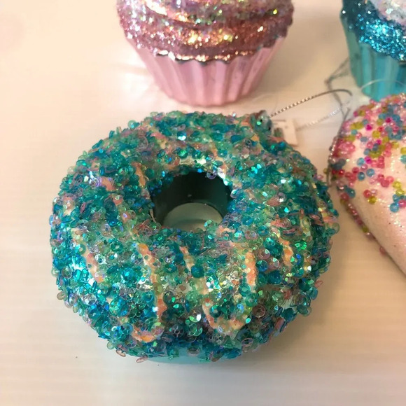 Candyland Dessert Christmas Tree Ornaments Donuts Ice Cream Cupcakes - Picture 3 of 5